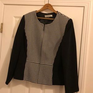 Houndstooth suit jacket